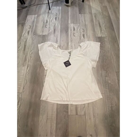 Ava & Viv plus size white blouse, size 3X - Picture 1 of 11